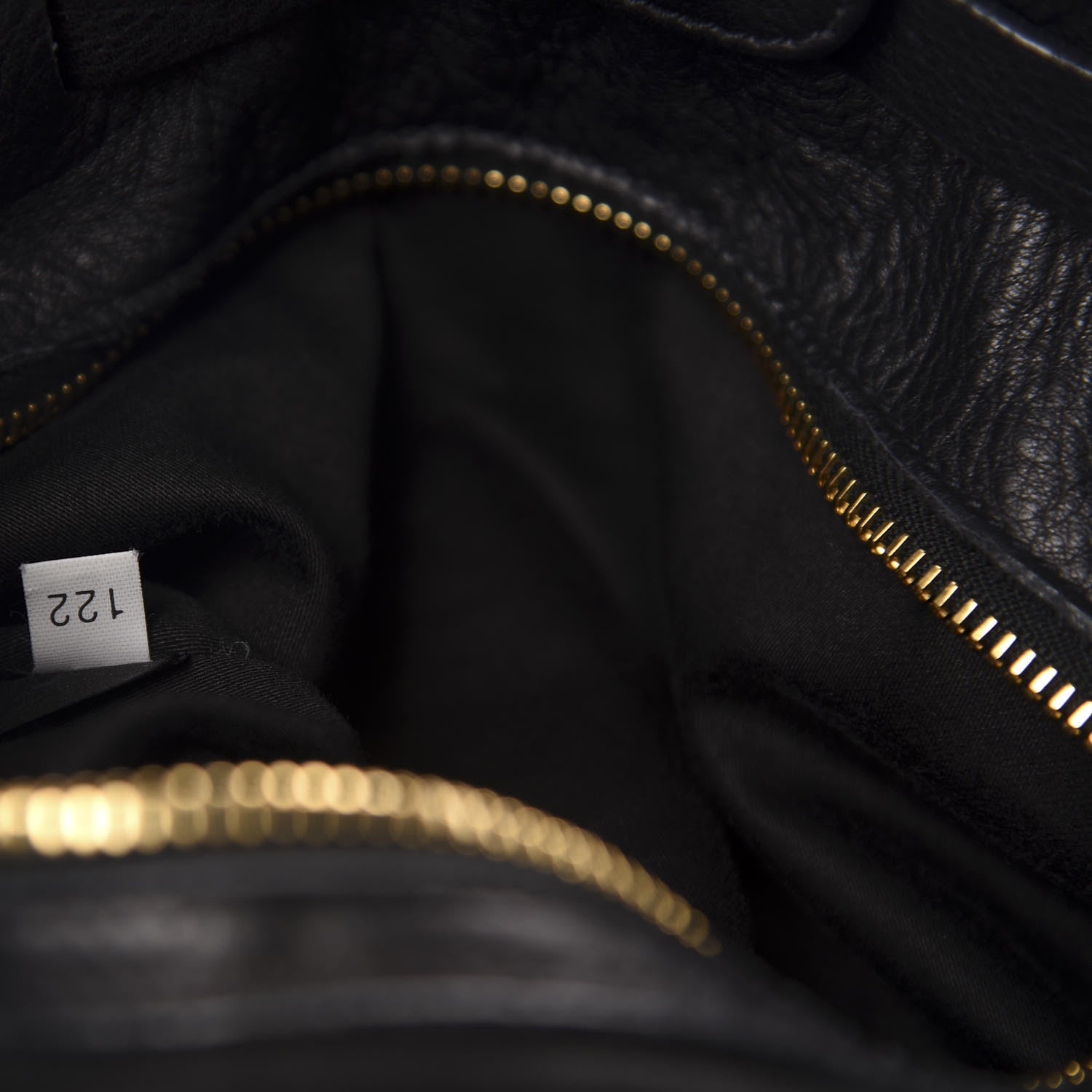 Miu Miu Vitello Drawstring Bow Satchel Black 8 of 11