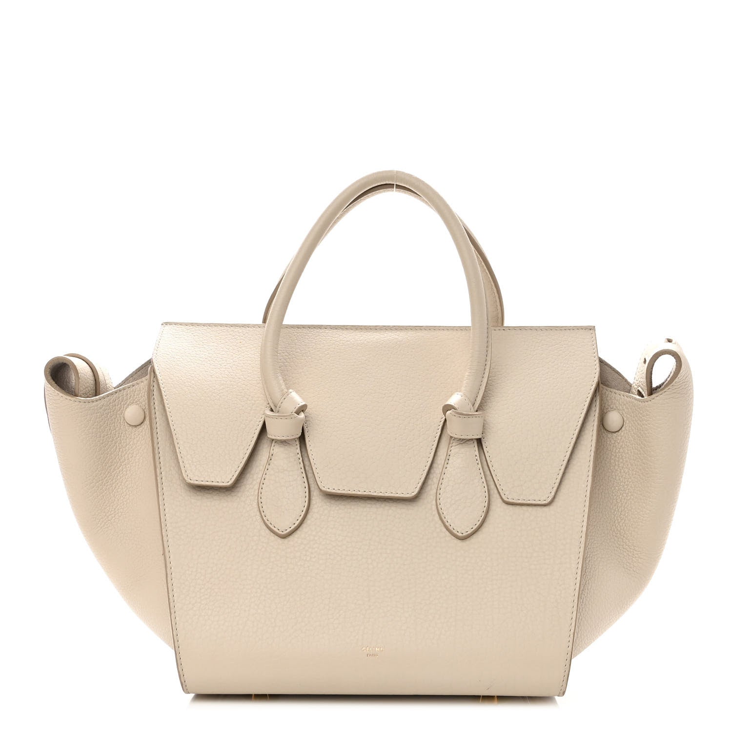 Celine Crisped Calfskin Mini Tie Knot Tote Chalk 1 of 13