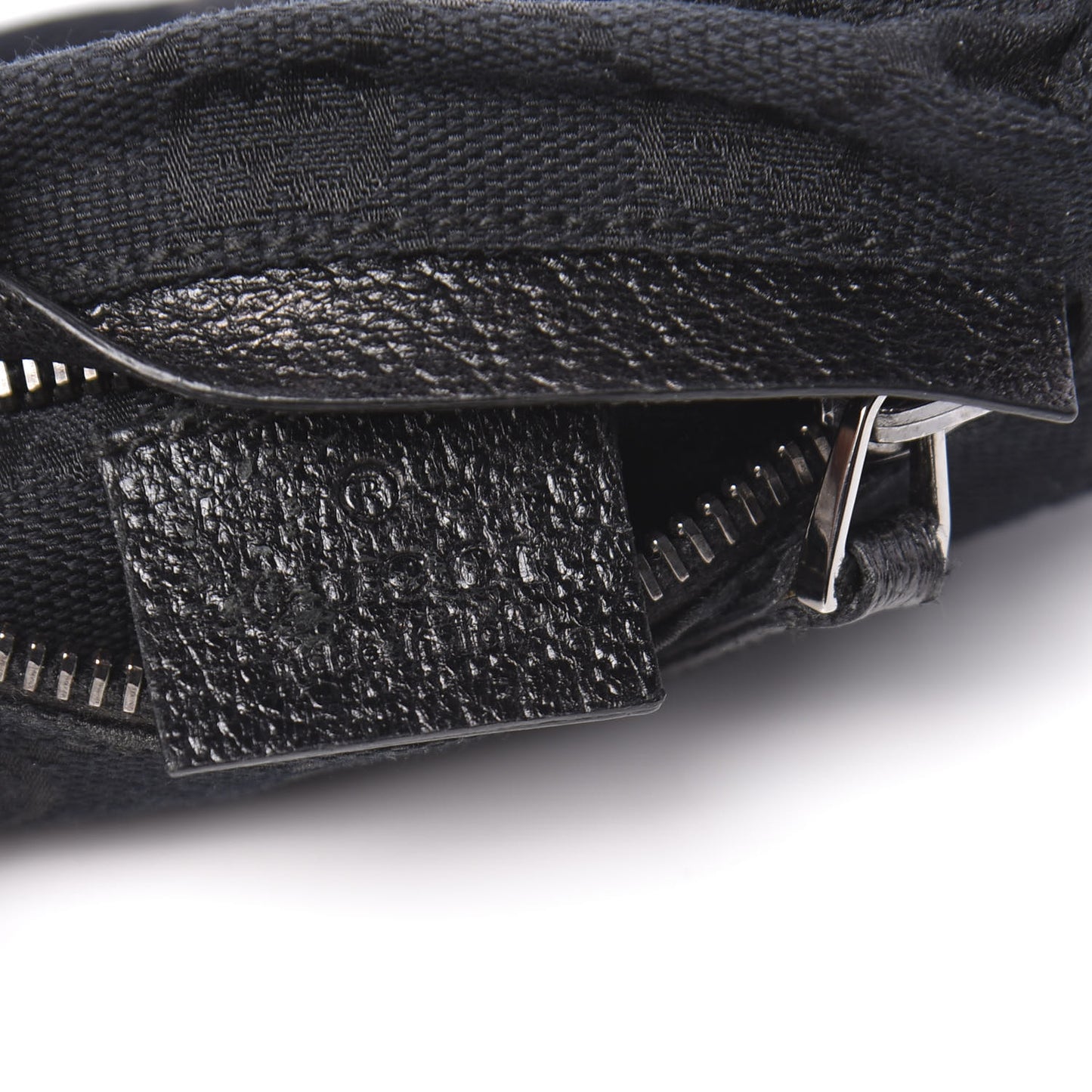GG Monogram Double Pocket Belt Bag Black