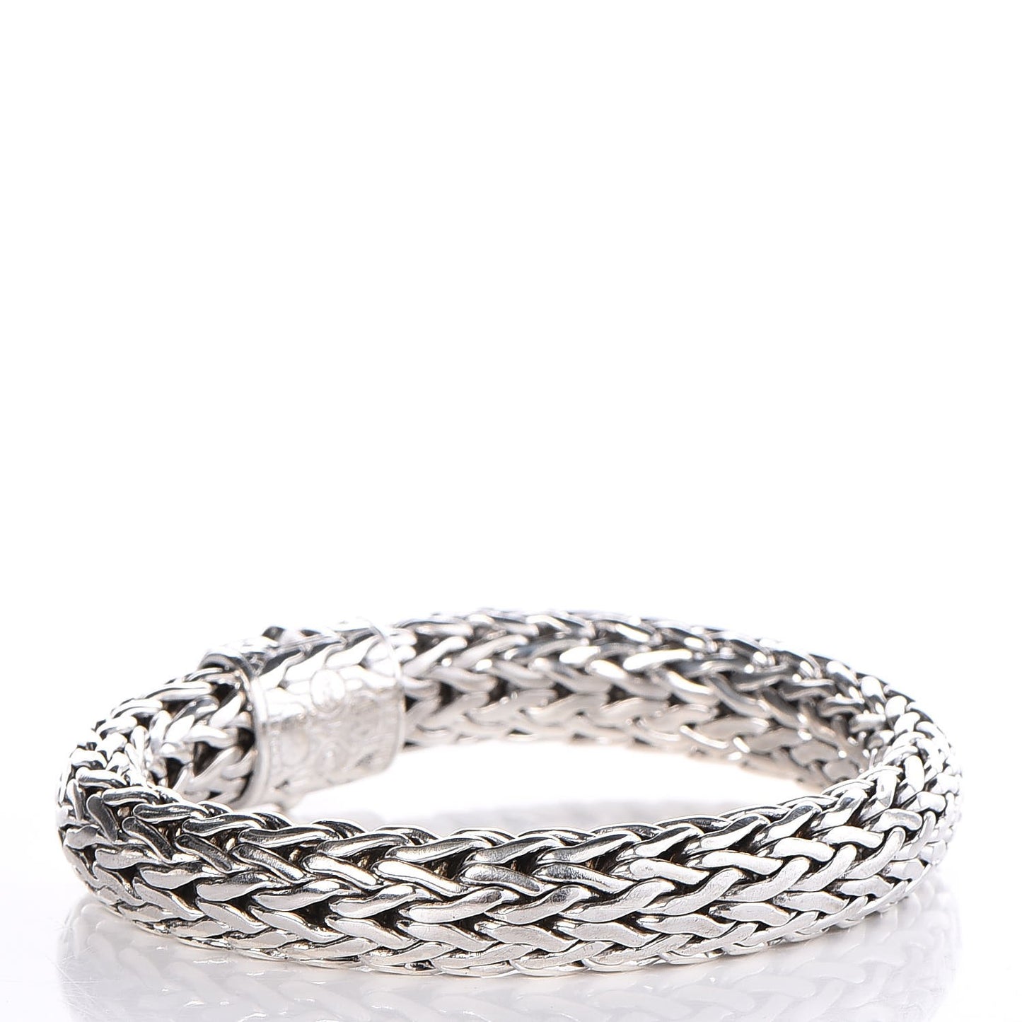 Sterling Silver Black Sapphire Classic Chain Bracelet M