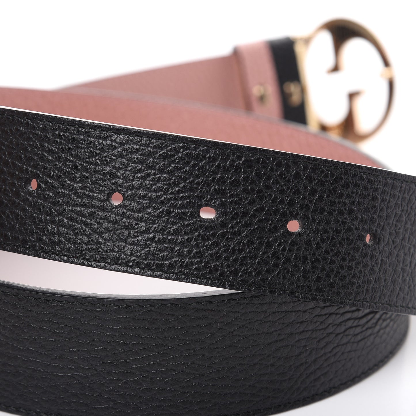 Calfskin 1973 Reversible Belt 90 36 Black Pink