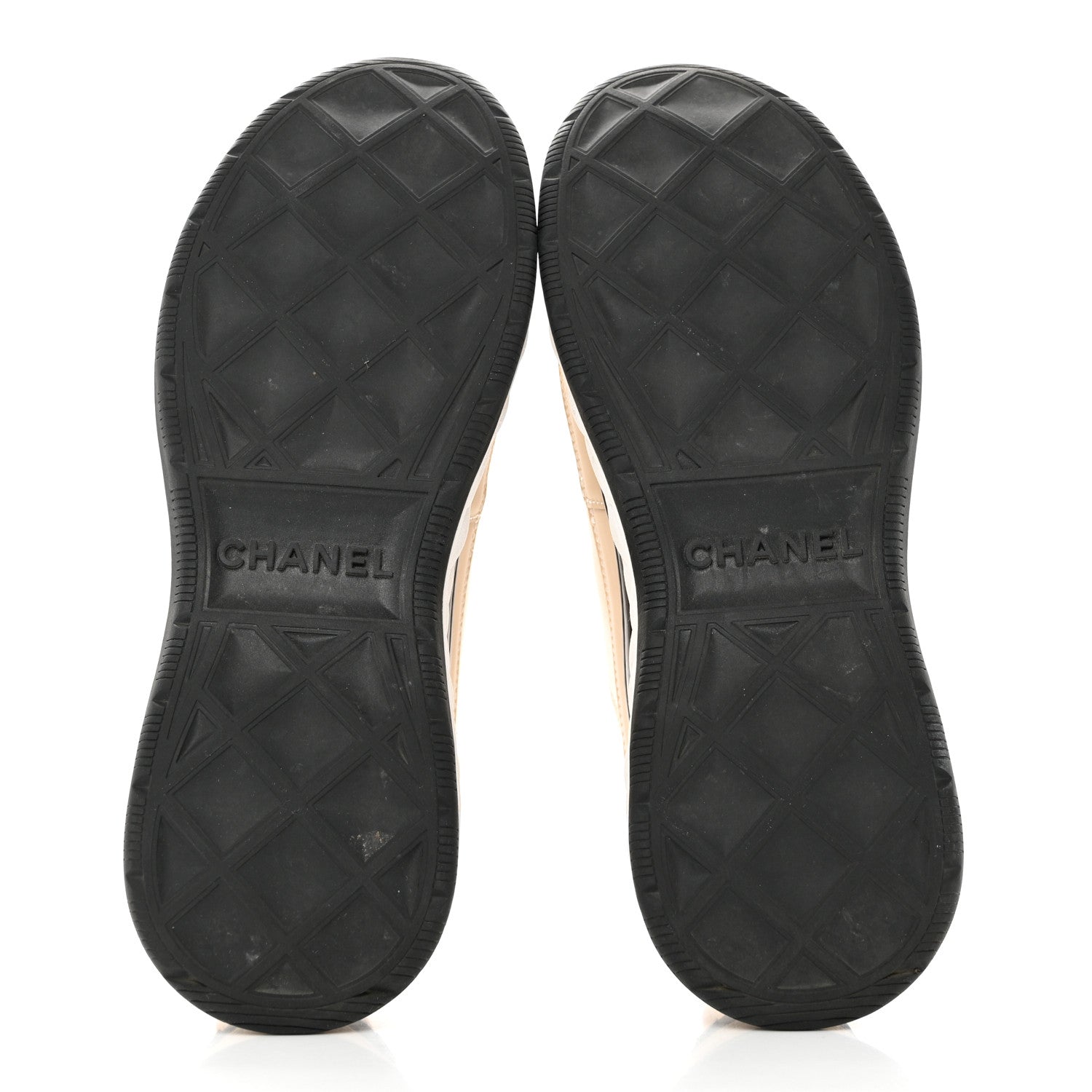Chanel Suede Calfskin Nylon Grosgrain CC Sneakers 39 Beige 5 of 9