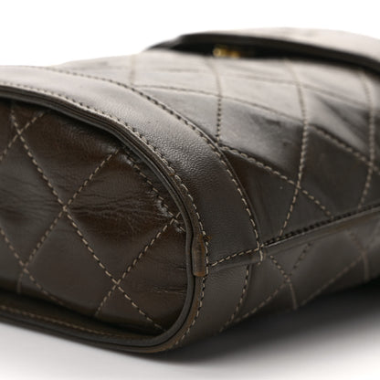 Chanel Lambskin Quilted Tassel Shoulder Bag Dark Brown 8 of 9