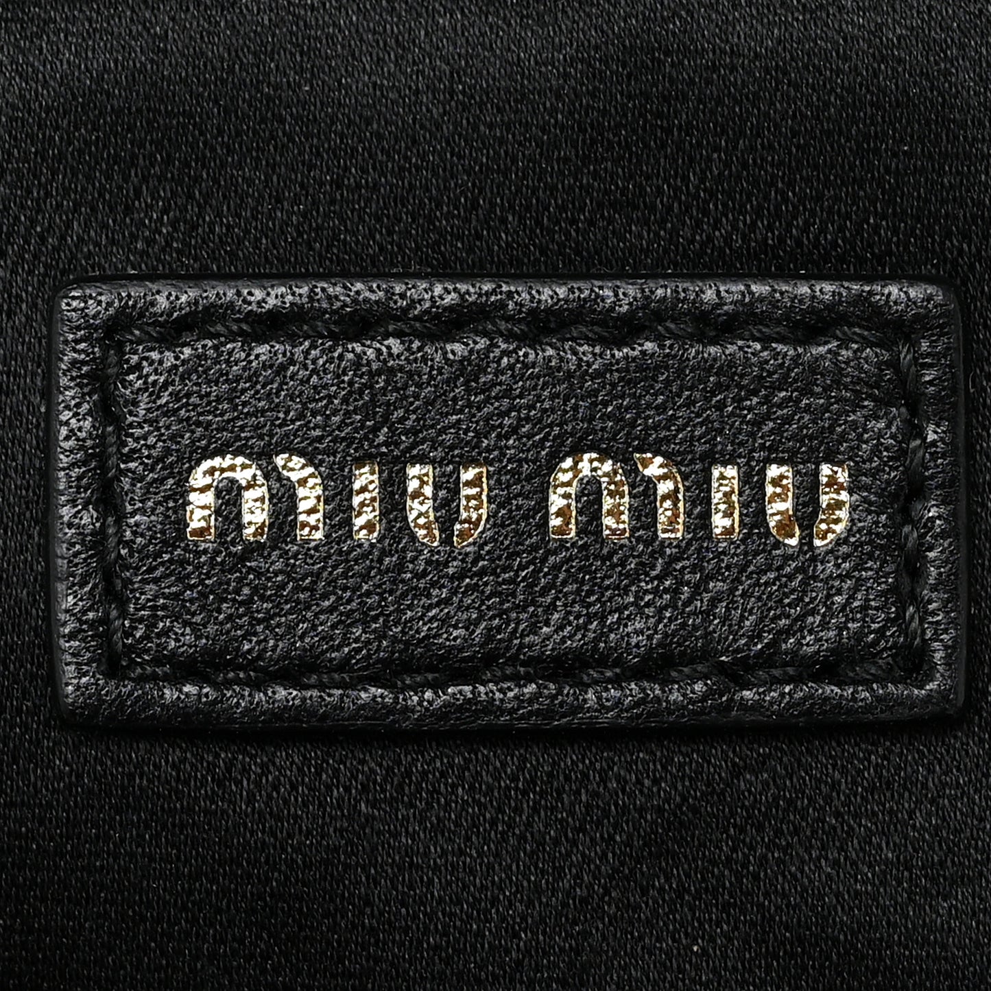 Nappa Matelasse Mini Bandoliera Crossbody Black