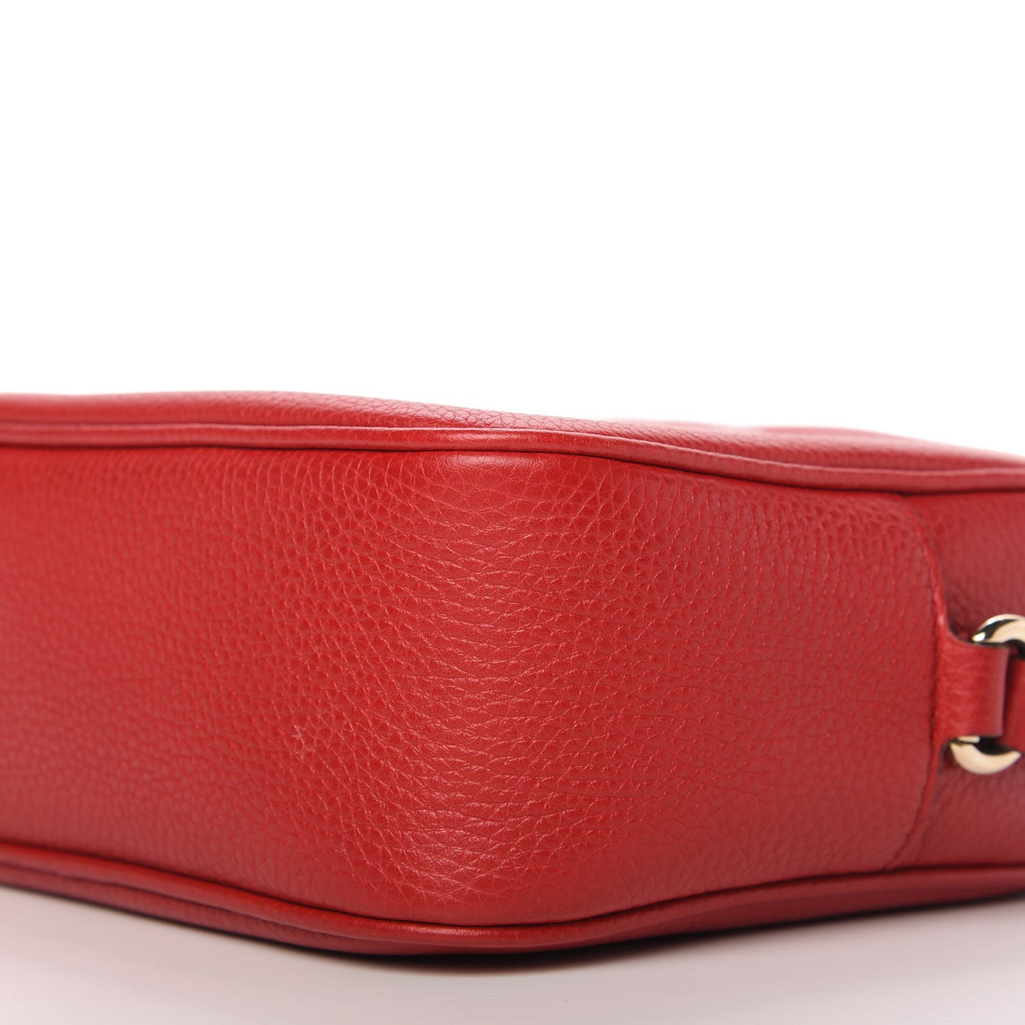 Pebbled Calfskin Small Soho Disco Bag Tabasco Red