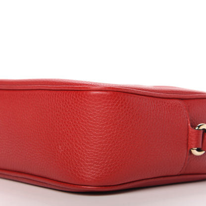 Gucci Pebbled Calfskin Small Soho Disco Bag Tabasco Red 7 of 11
