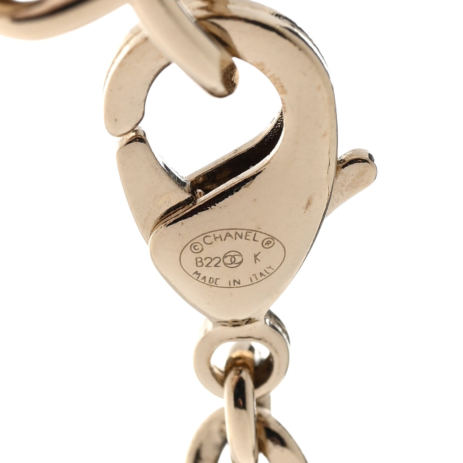 Chanel Lambskin Tweed CC Locket Pendant Necklace Black Pink Gold 6 of 7