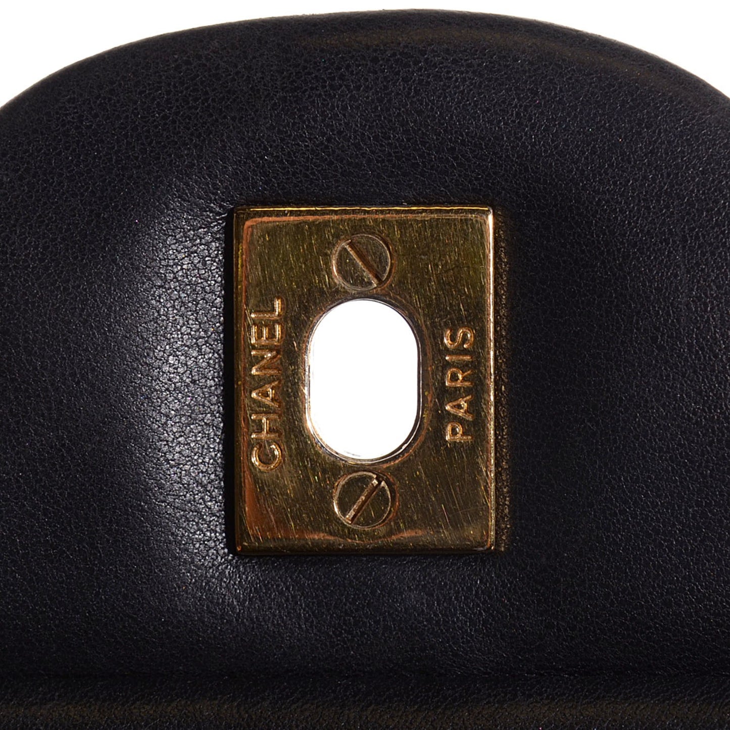 Lambskin Quilted Jumbo Single Flap Black