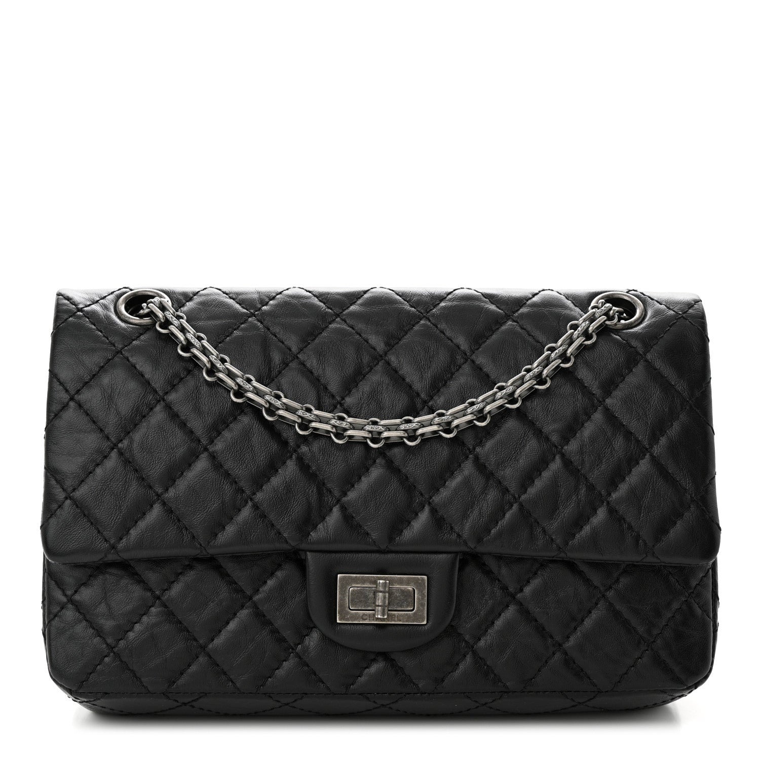Chanel Aged Calfskin Quilted 2.55 Reissue 225 Flap Black 1 of 10