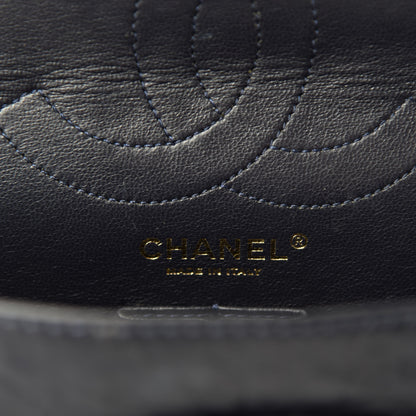 Chanel Aged Calfskin Quilted 2.55 Reissue 226 Flap Navy Blue 12 of 14