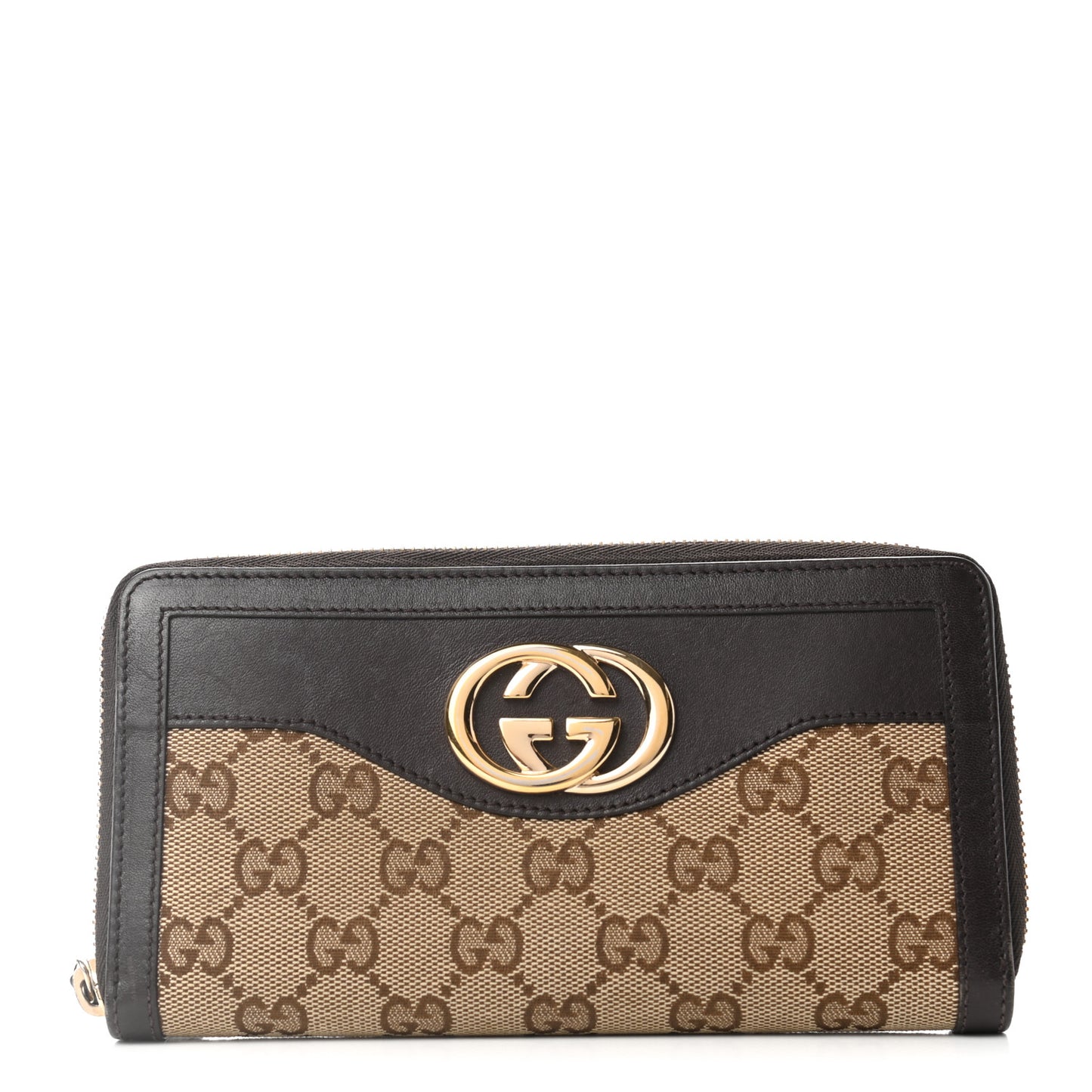 Monogram Margaux Calfskin Sukey Zip Around Wallet Beige Ebony Cocoa