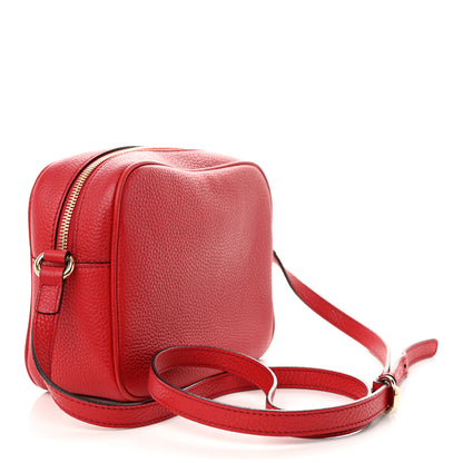 Gucci Pebbled Calfskin Small Soho Disco Bag Tabasco Red 3 of 15