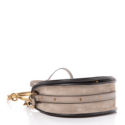 Chloe Calfskin Suede Small Nile Bracelet Bag Motty Grey 4 of 10