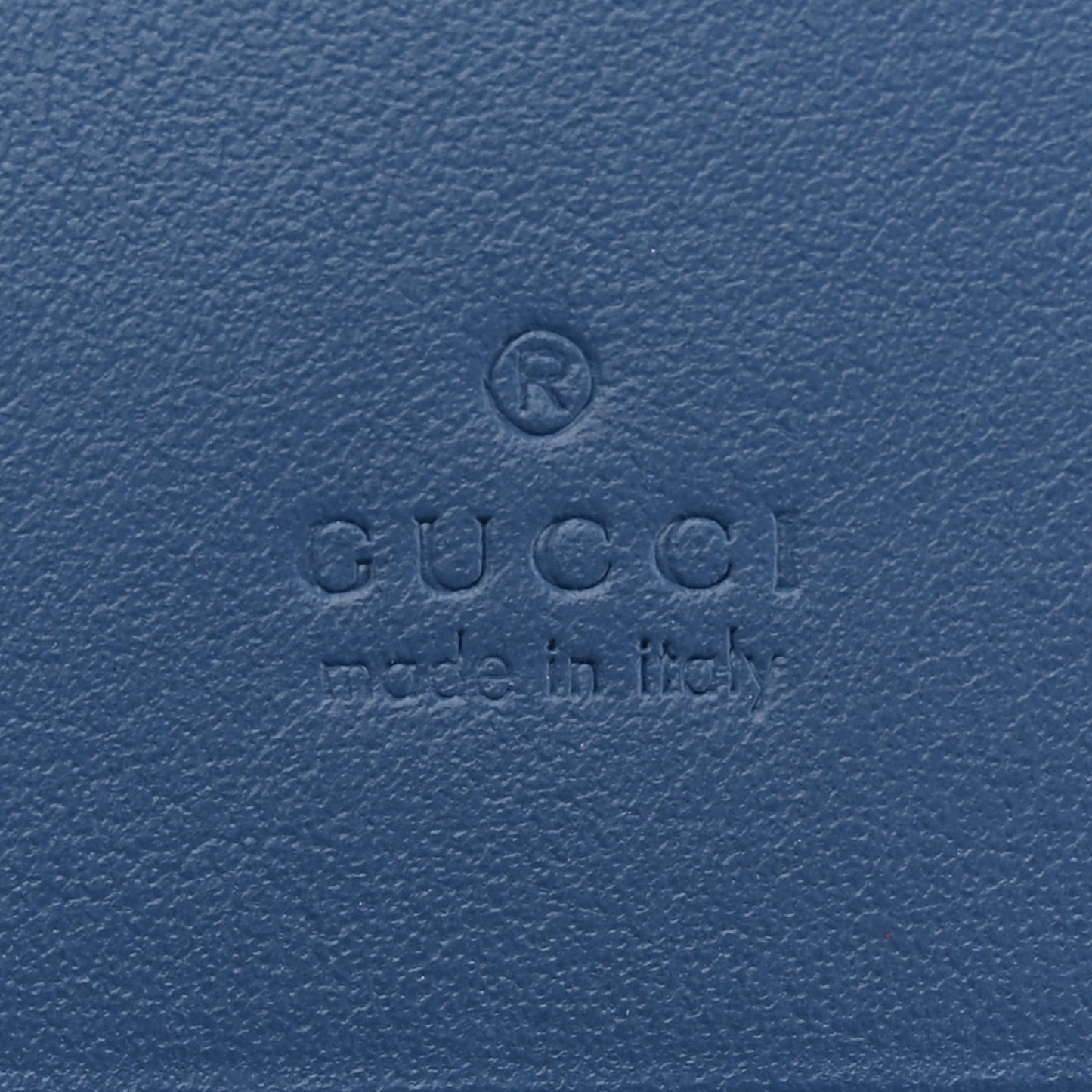 Calfskin Matelasse Aria GG Marmont Card Case Wallet Clear Blue