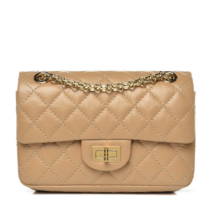 Chanel Aged Calfskin Quilted 2.55 Reissue Mini Flap Beige 1 of 10