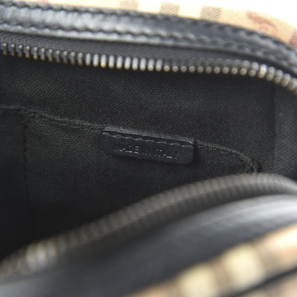 Burberry Haymarket Check Small Messenger Black 9 of 10