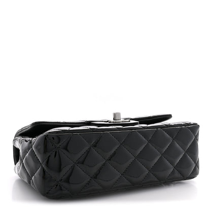 Chanel Patent Calfskin Quilted Mini Rectangular Flap Black 4 of 11