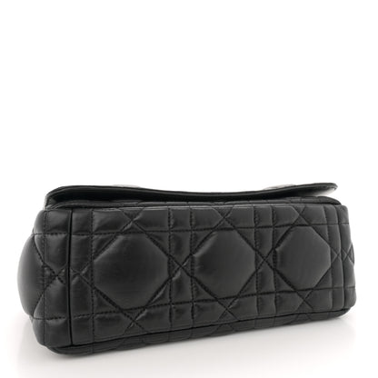 Christian Dior Calfskin Macrocannage Medium Caro Bag Black 4 of 14
