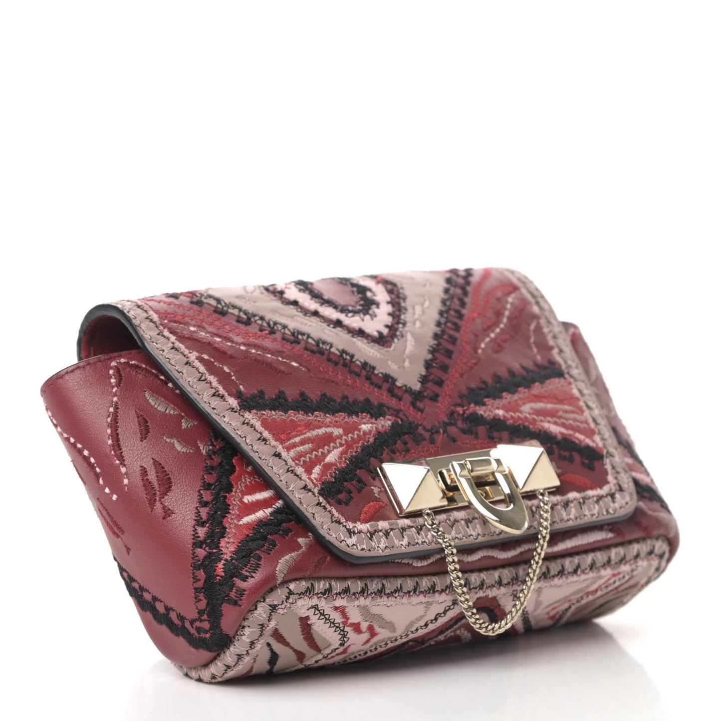 Calfskin Demilune Belt Bag Red