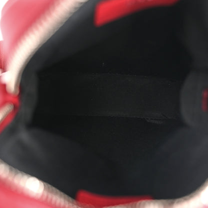 Christian Dior Calfskin Oblique Galaxy Perforated World Tour Messenger Pouch Red White 5 of 10