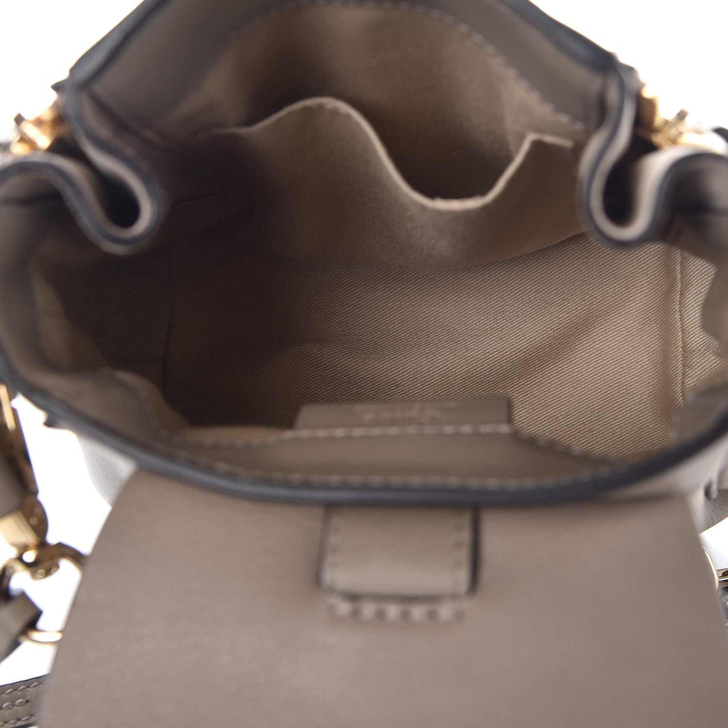 Chloe Suede Calfskin Mini Faye Backpack Motty Grey 5 of 8