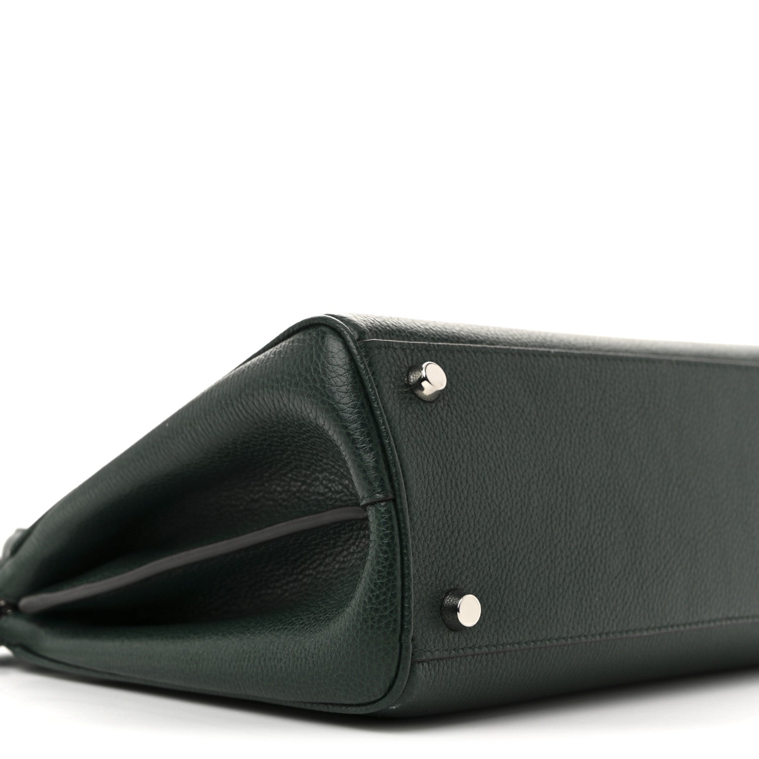 Gucci Grainy Calfskin Small Zumi Top Handle Bag Vintage Green 9 of 12