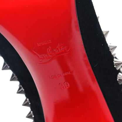 Christian Louboutin Suede Spiked Astrilarge Botta Pika Knee Boots 39 Black 6 of 6