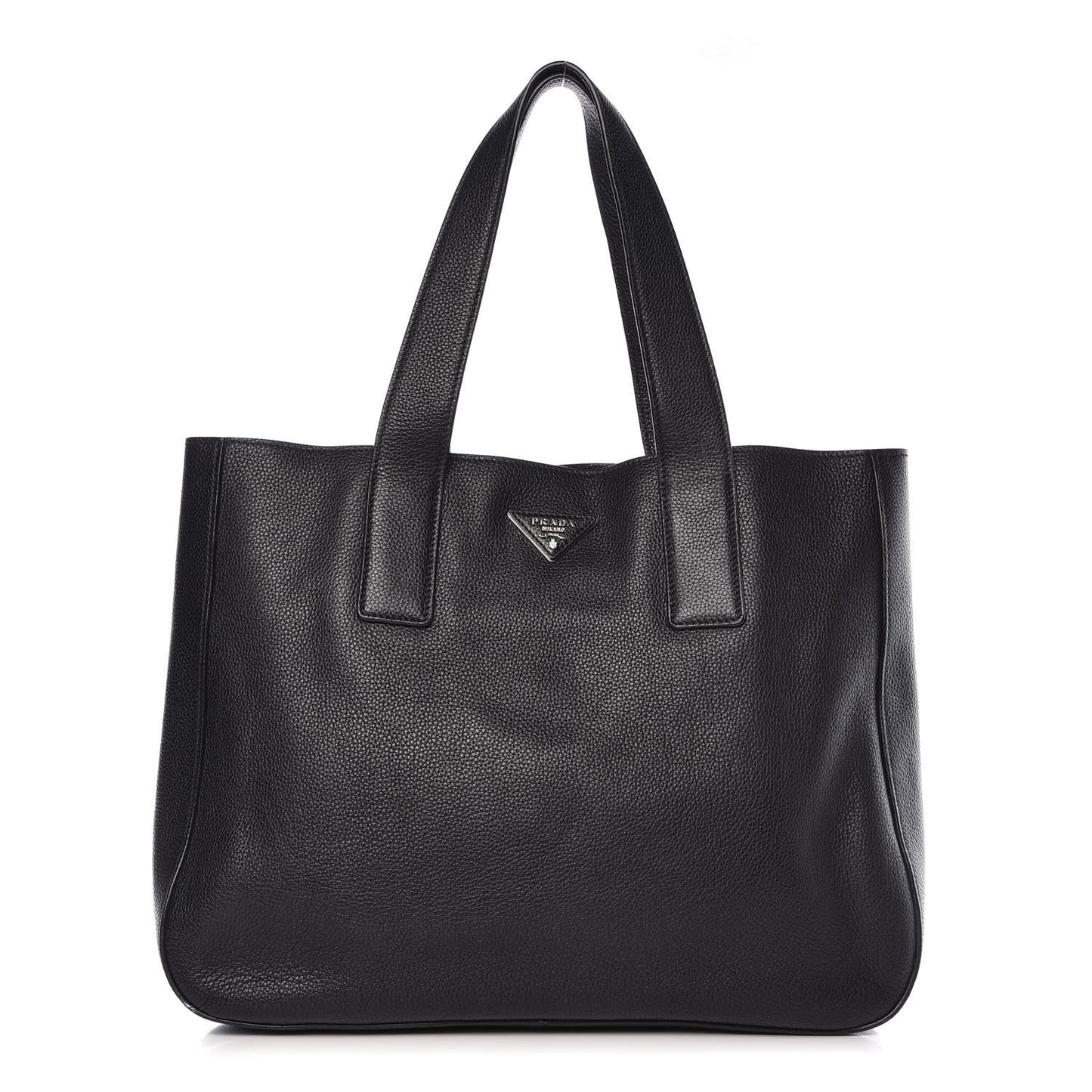 Vitello Daino Tote Black