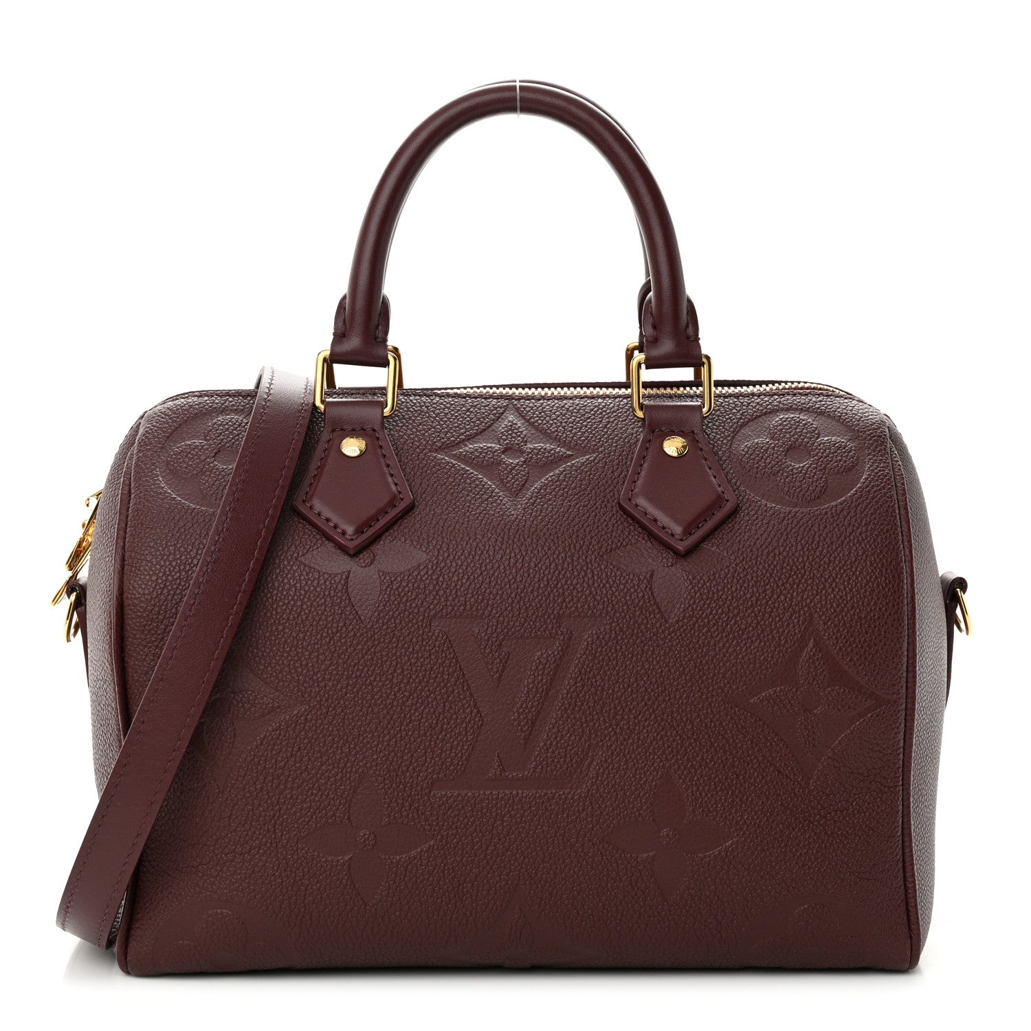 Louis Vuitton Empreinte Monogram Giant Speedy Bandouliere 25 Wine 1 of 9