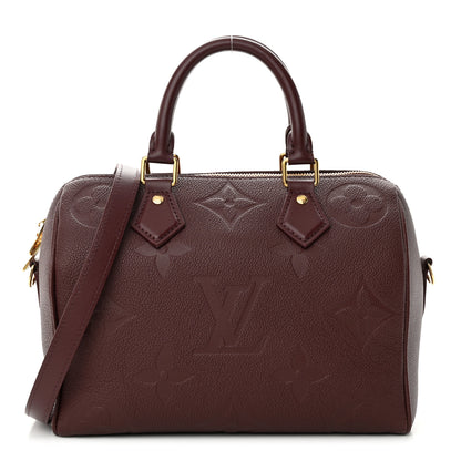 Louis Vuitton Empreinte Monogram Giant Speedy Bandouliere 25 Wine 1 of 9