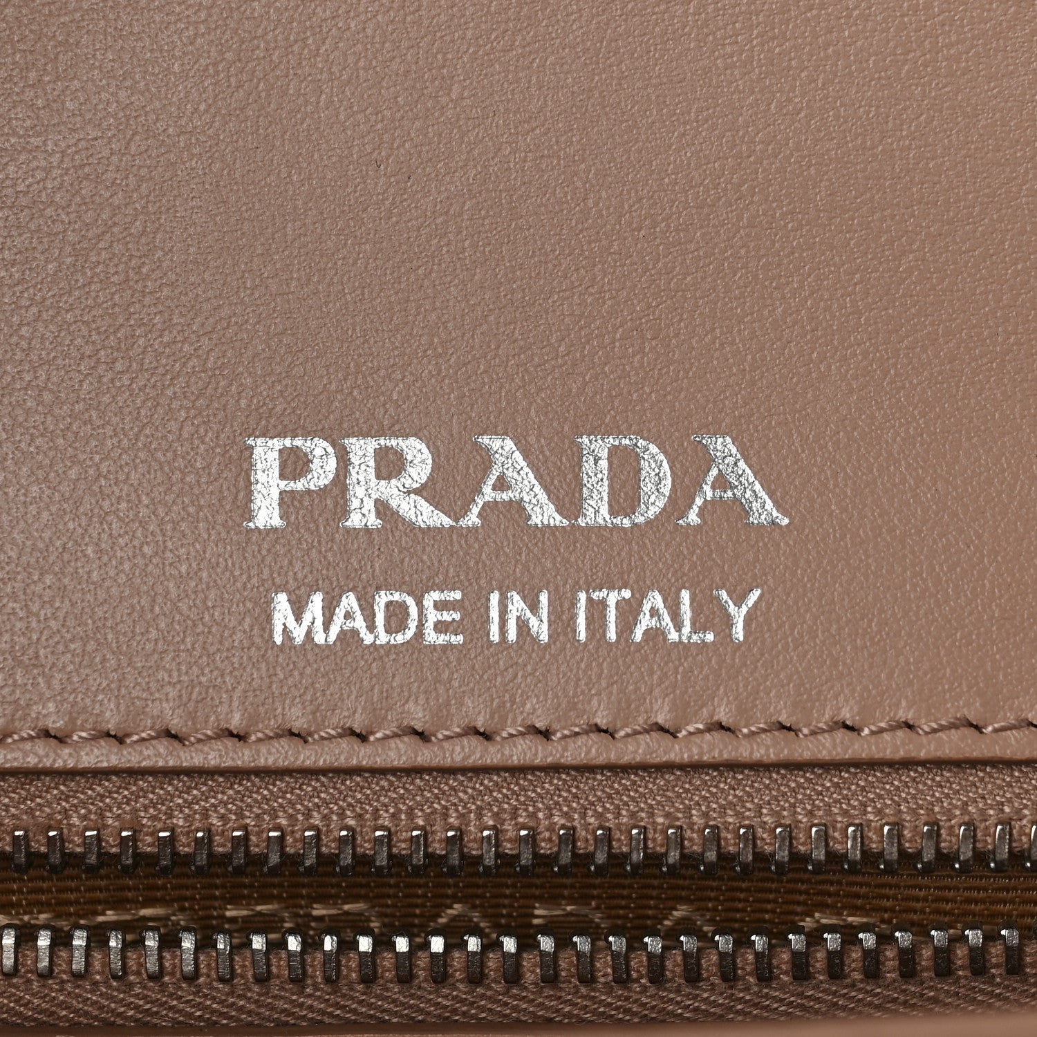 Prada Soft Calfskin Impunture Diagramme Medium Chain Flap Shoulder Bag Cipria 6 of 6