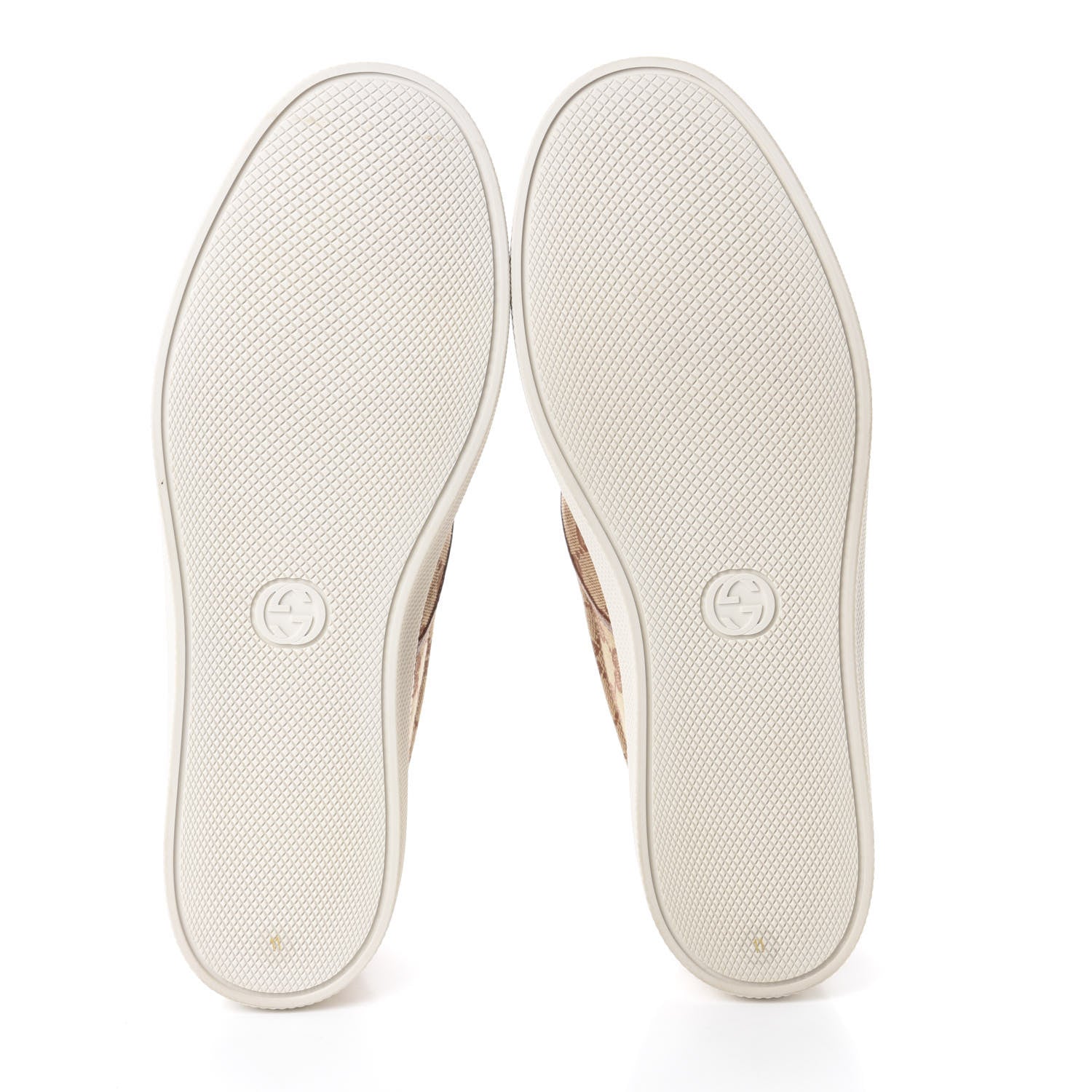 Gucci X MLB GG Monogram NY Yankees Embroidered Mens Slip On Sneakers 11 Beige Ruggine Rust 6 of 10