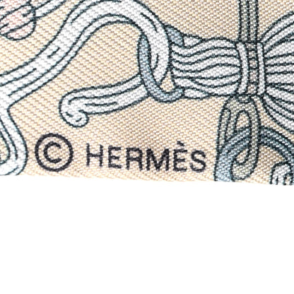 Hermes Silk Cliquetis Twilly Ciel White Menthol 4 of 4