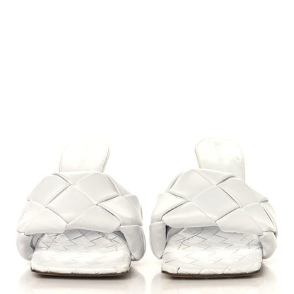 Bottega Veneta Nappa Maxi Intrecciato Lido 90mm Mule Sandals  37 Wax 3 of 10
