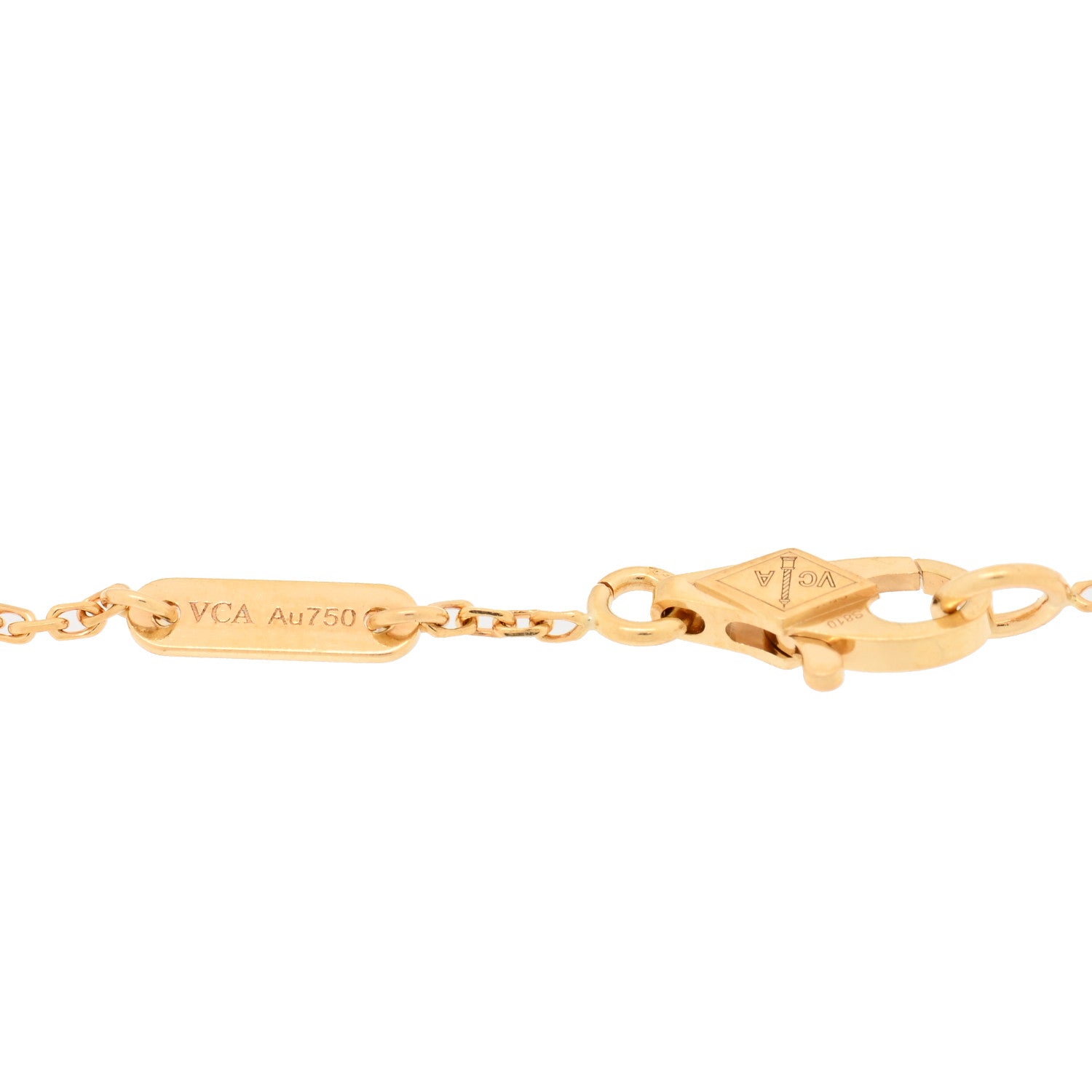 Van Cleef & Arpels 18K Yellow Gold Diamond Mini Frivole Bracelet 3 of 4