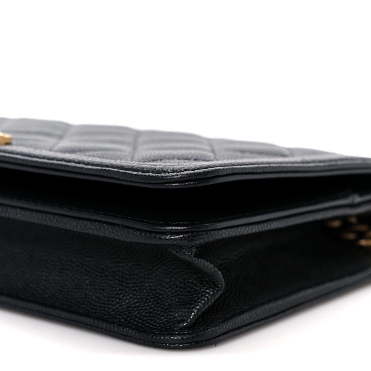Chanel Caviar Quilted Boy Wallet On Chain WOC Black 11 of 13
