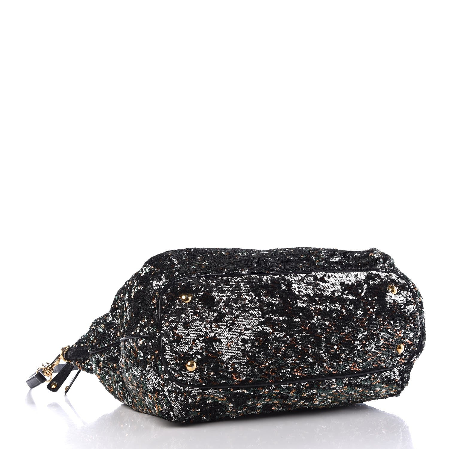 Miu Miu Paillettes Sequin Shopping Tote Argento 5 of 10