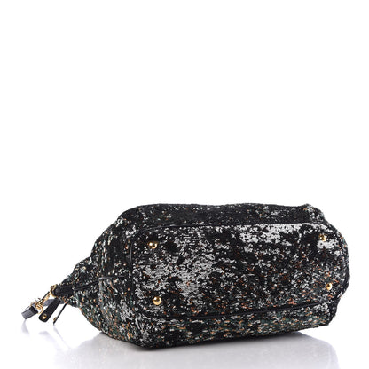 Miu Miu Paillettes Sequin Shopping Tote Argento 5 of 10