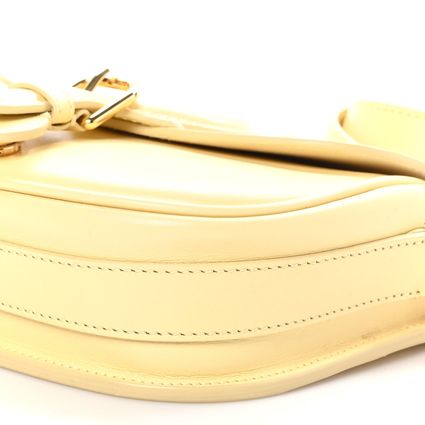Box Calfskin Small Bobby Flap Pale Yellow
