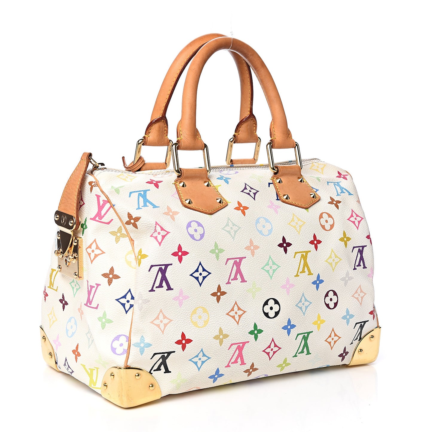 Monogram Multicolor Speedy 30 White