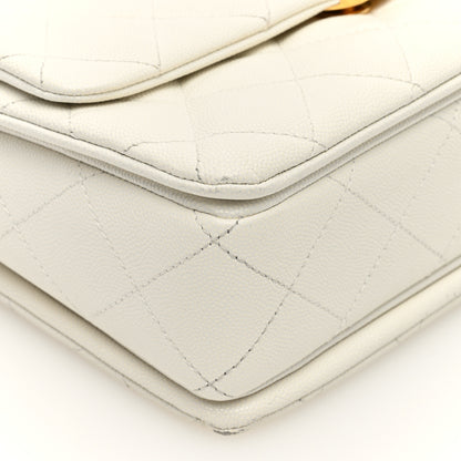 Chanel Caviar Quilted Coco First Flap White 9 of 10