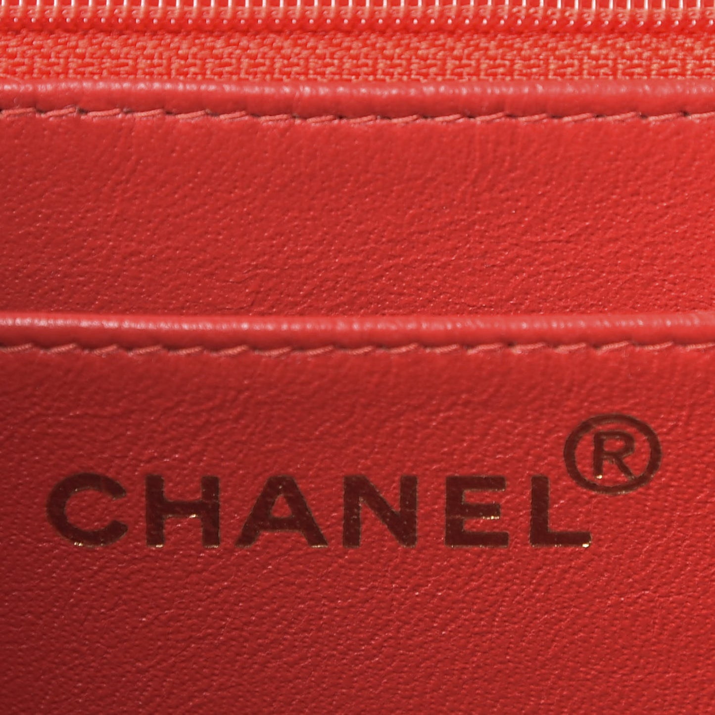 Caviar Stitched Flap Shoulder Bag Red
