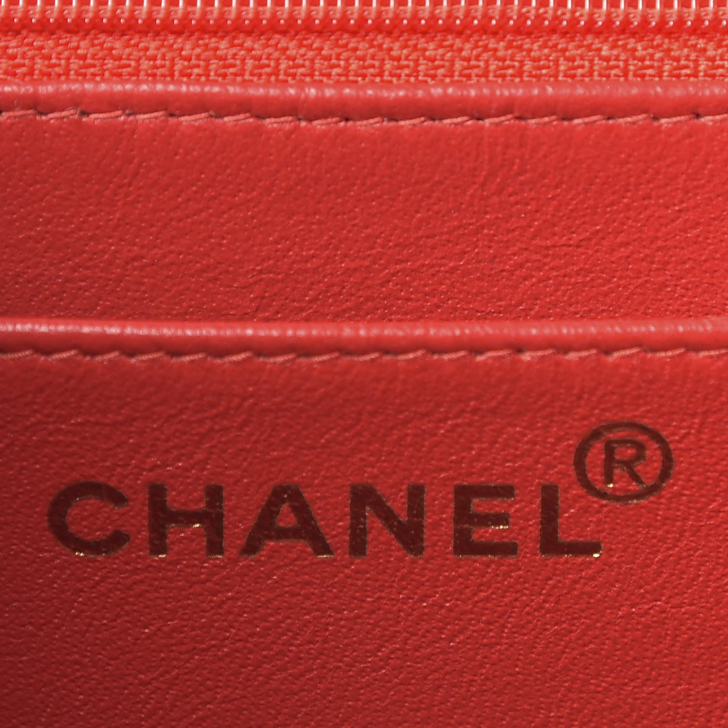 Chanel Caviar Stitched Flap Shoulder Bag Red 8 of 9