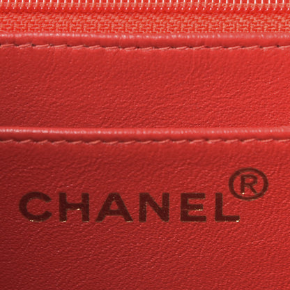 Chanel Caviar Stitched Flap Shoulder Bag Red 8 of 9