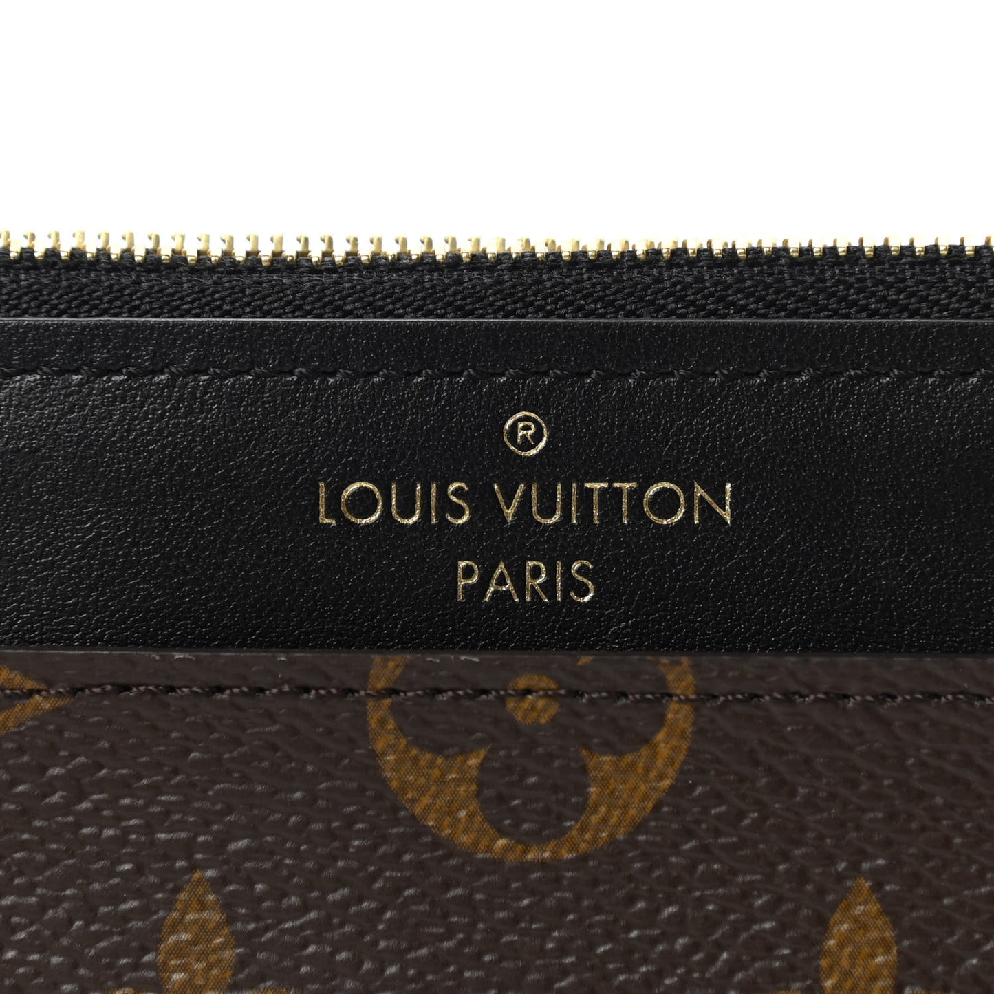 Monogram Slim Purse Black