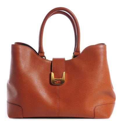 Fendi Vitello Elite Chameleon Shopper Tote Miele 1 of 11