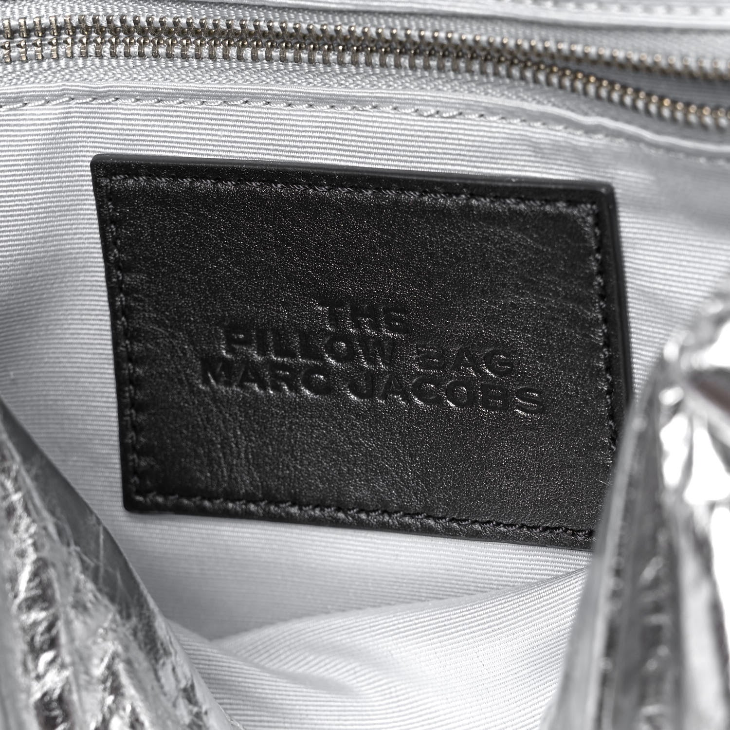Marc Jacobs Metallic Lambskin The Pillow Bag Silver 5 of 10