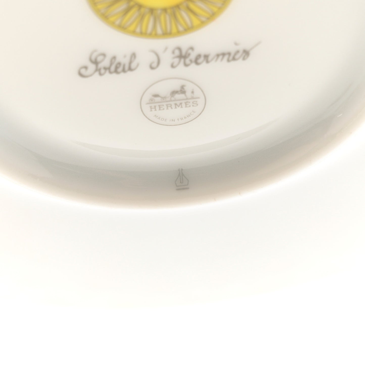 Porcelain Soleil d'Hermes Breakfast Cup And Saucer Set Of 2