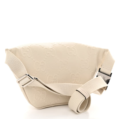 Gucci Calfskin GG Tennis Embossed Belt Bag Mystic White 3 of 10