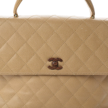 Chanel Caviar Quilted Jumbo Kelly Flap Beige 10 of 10